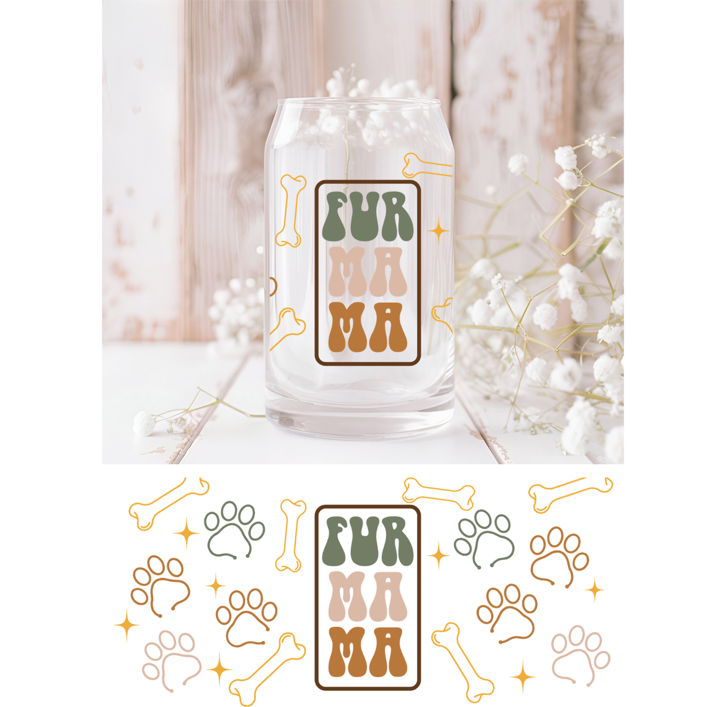 Fur MAMA UVDTF Cup Wrap