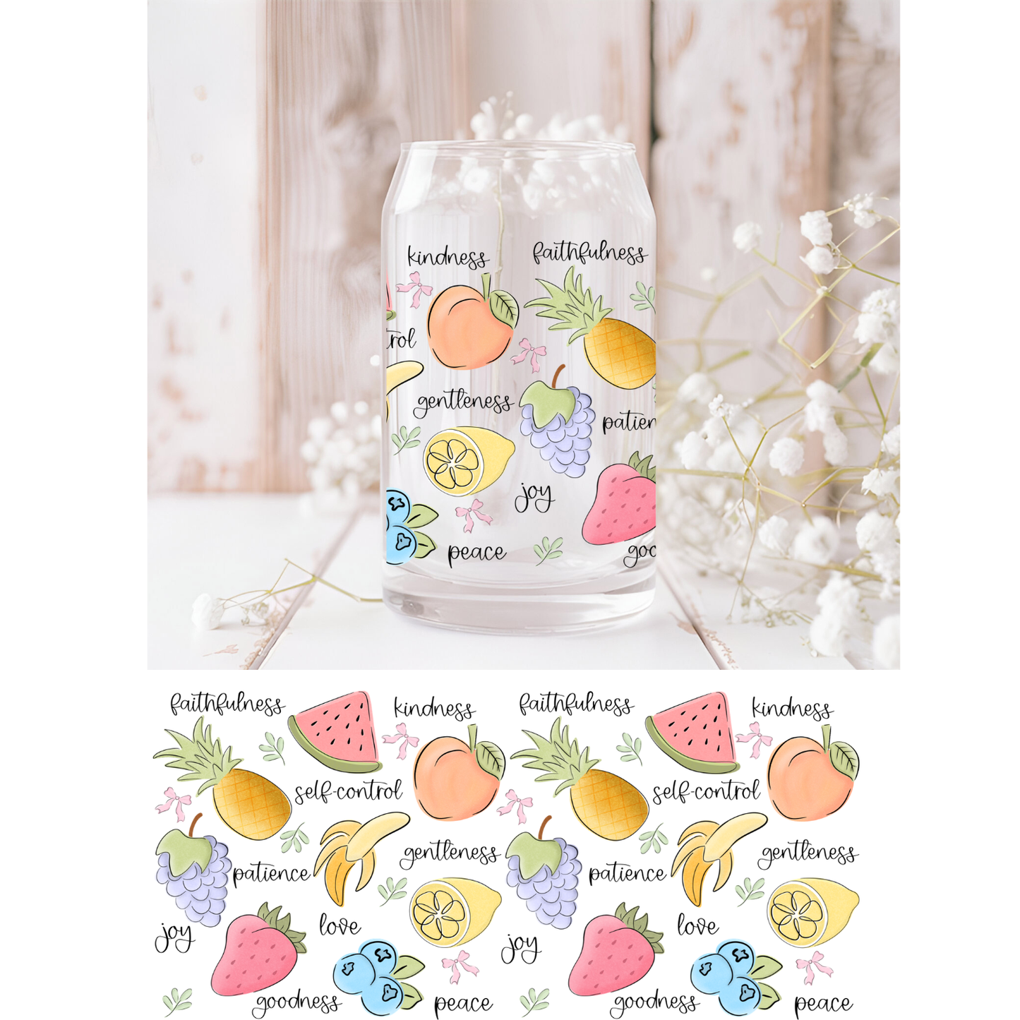 Fruit of the Spirit UVDTF Cup Wrap