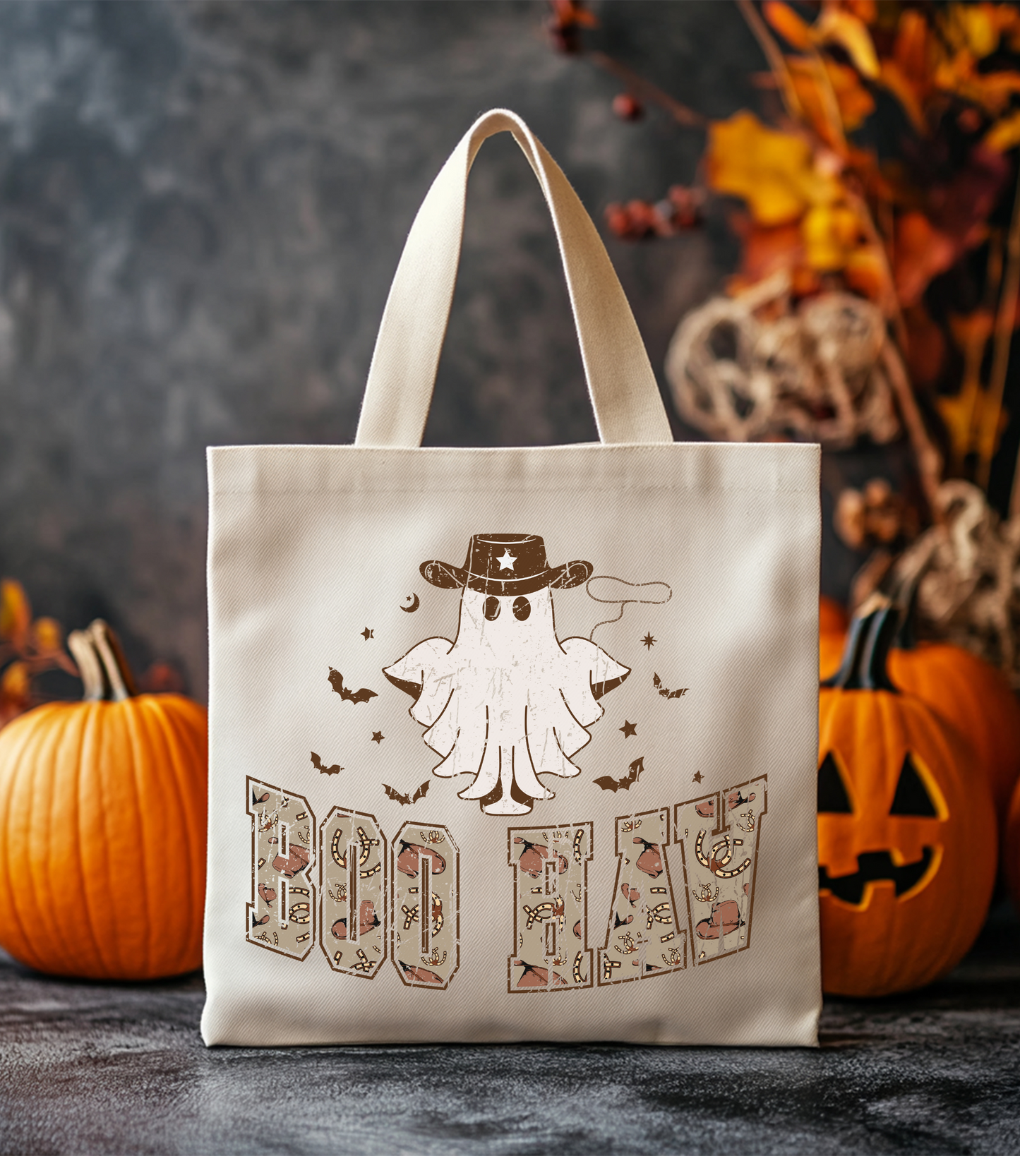 Cute Cowboy Boo Haw Kids Tote