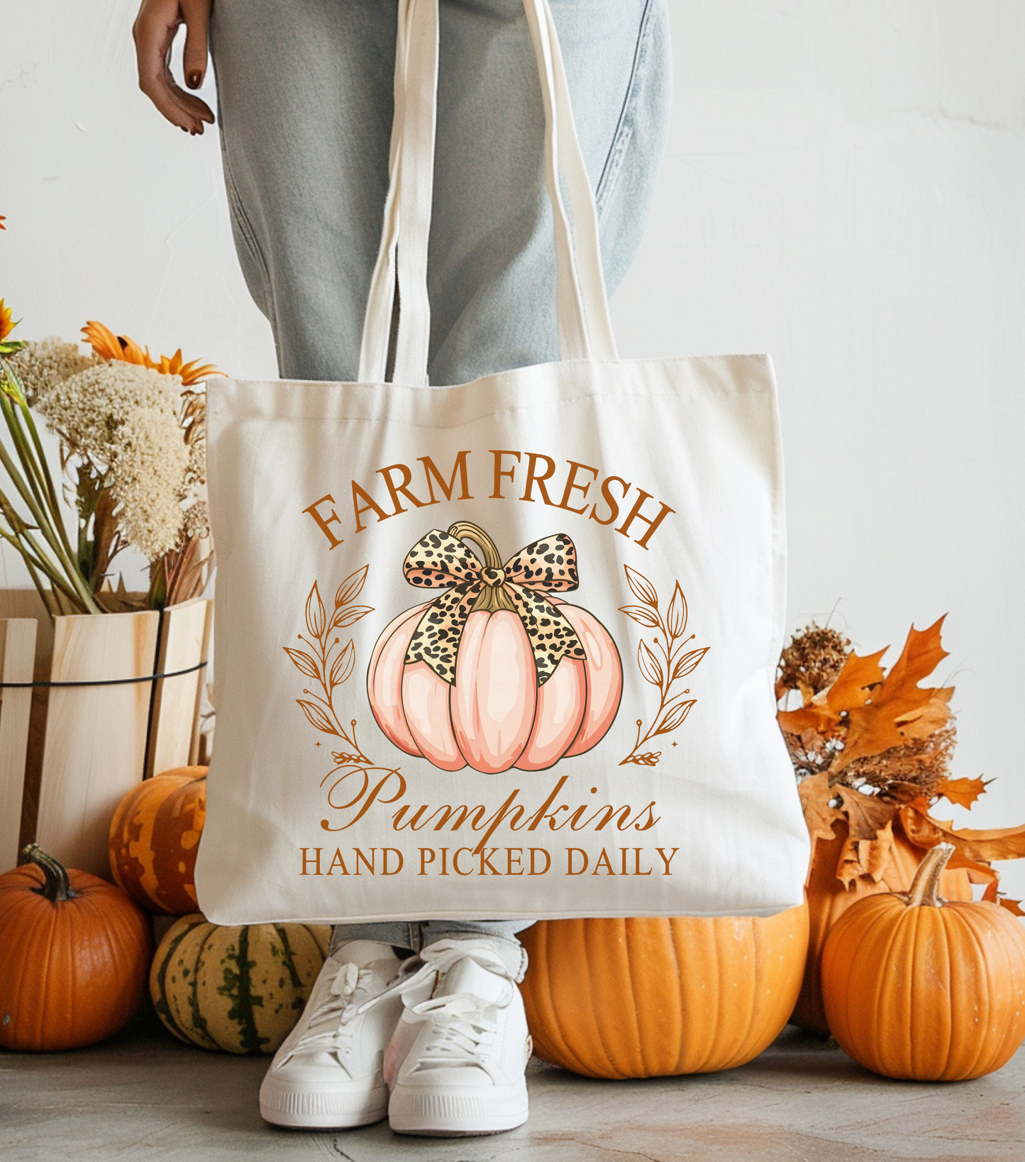 Handpicked Pumpkin Tote