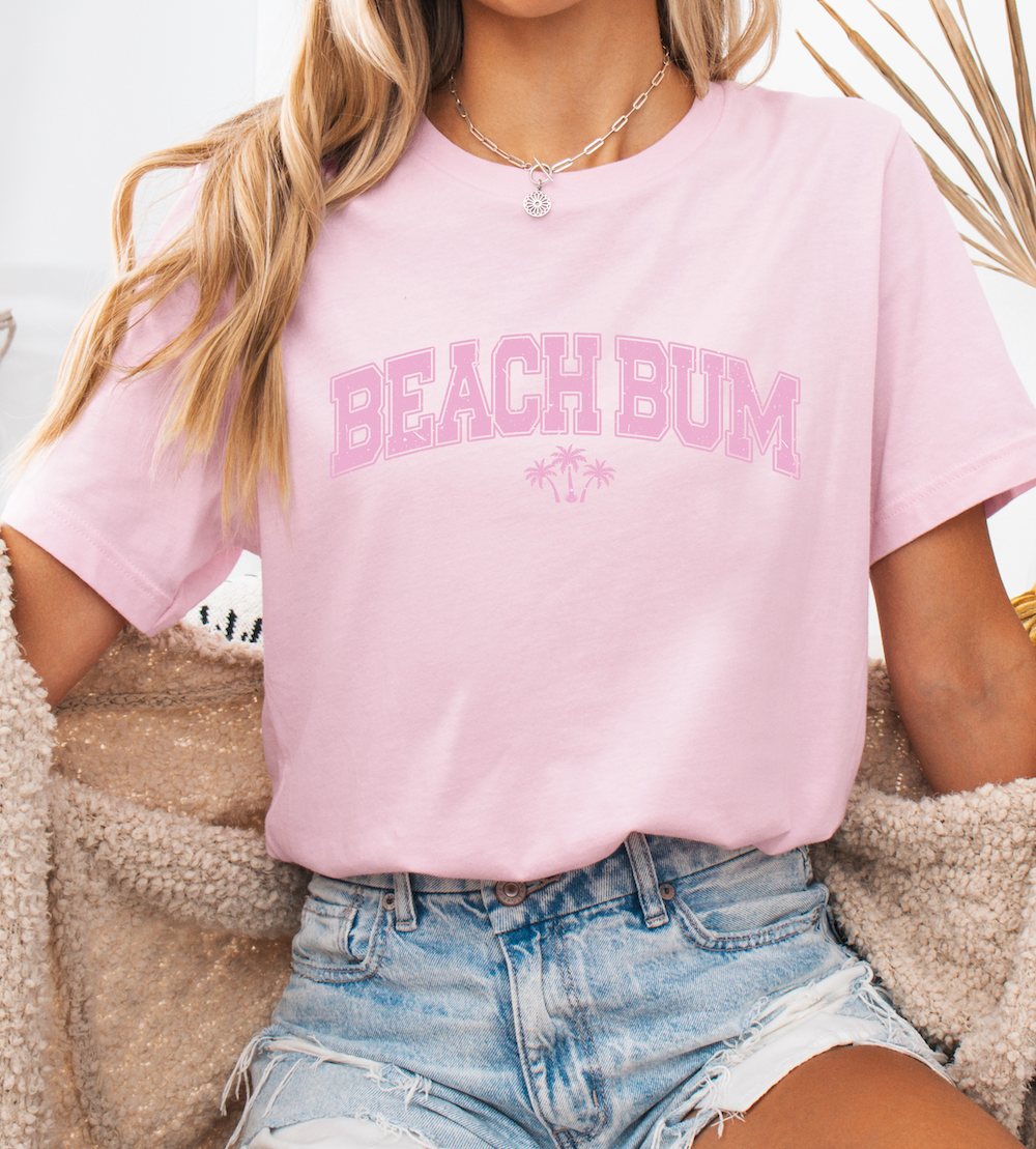 Pink Beach Bum Tee