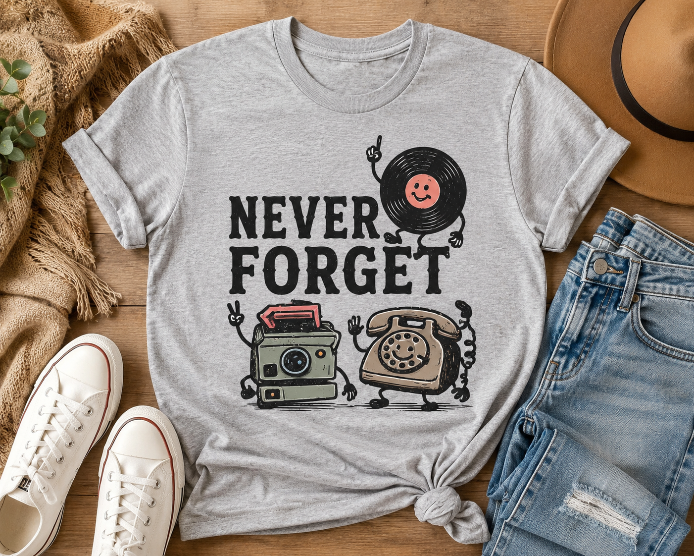 Never Forget Retro T-Shirt