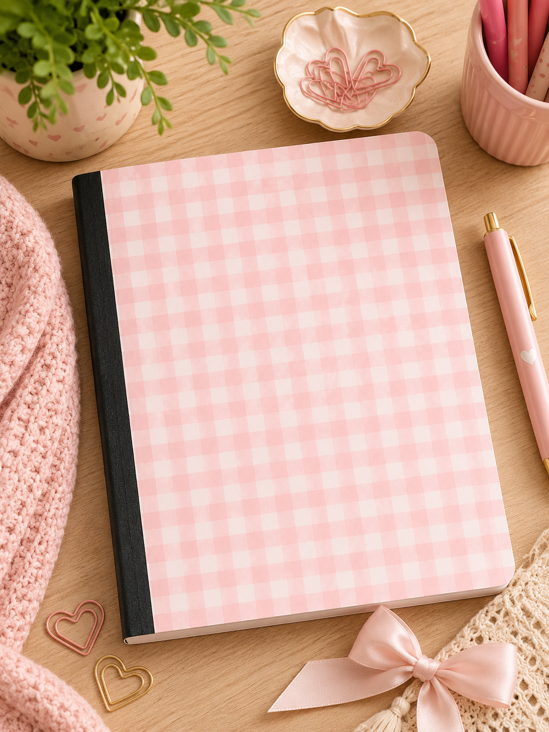 Blush & Bows Composition Notebook