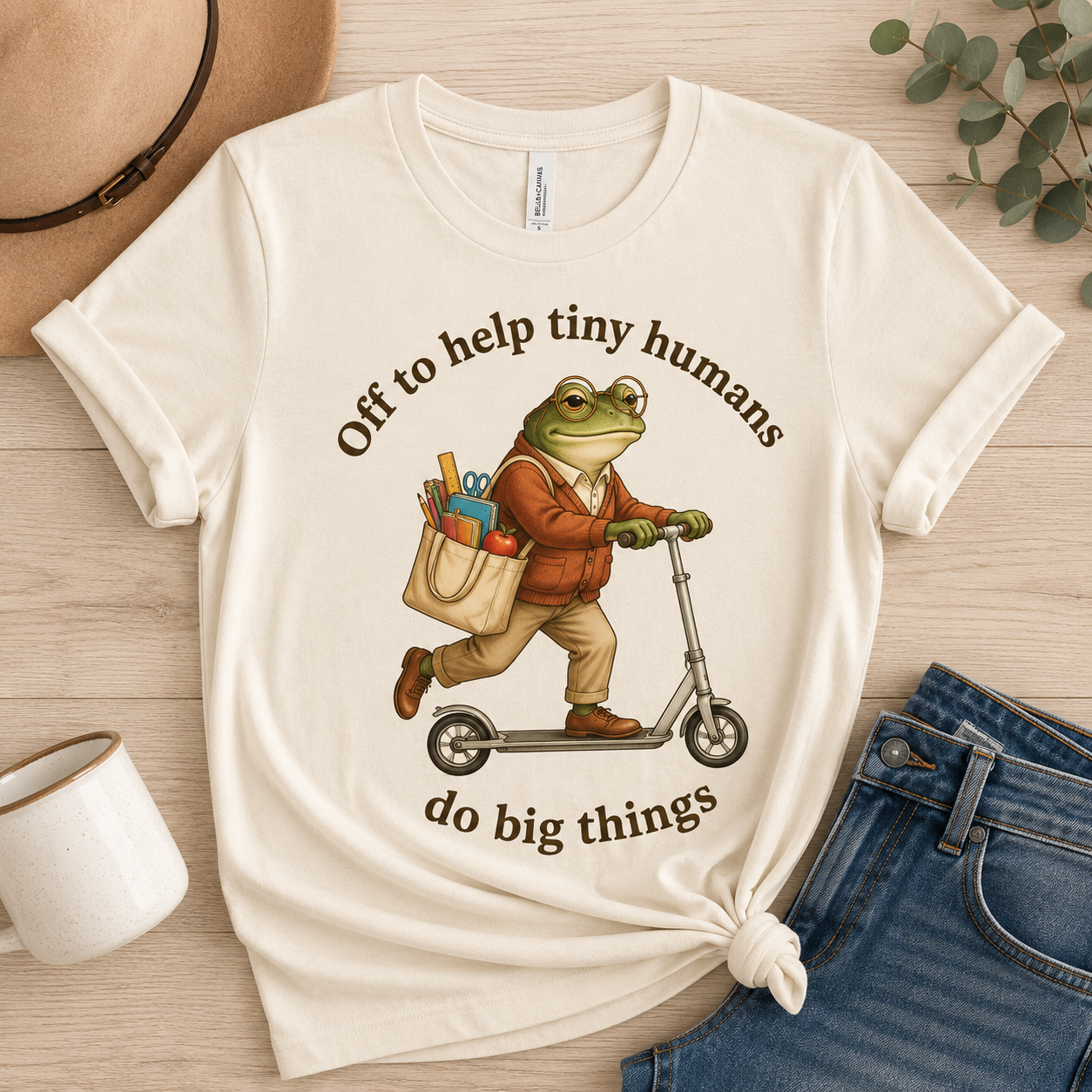 Off to Help Tiny Humans Do Big Things Teacher Shirt