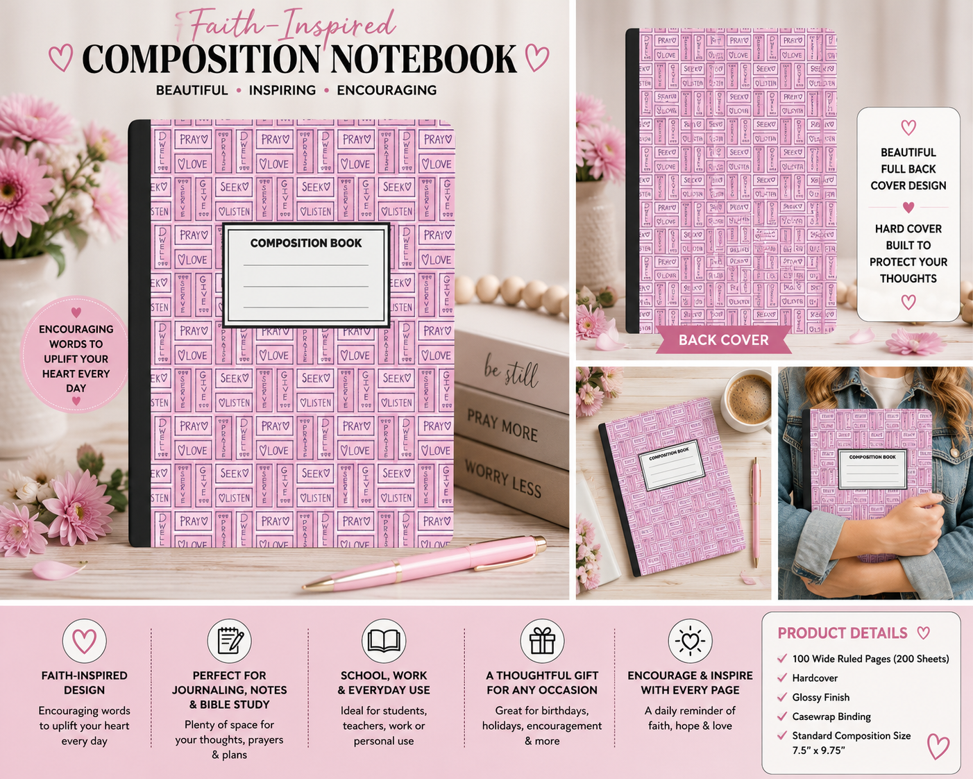 Faith-Inspired Composition Notebook