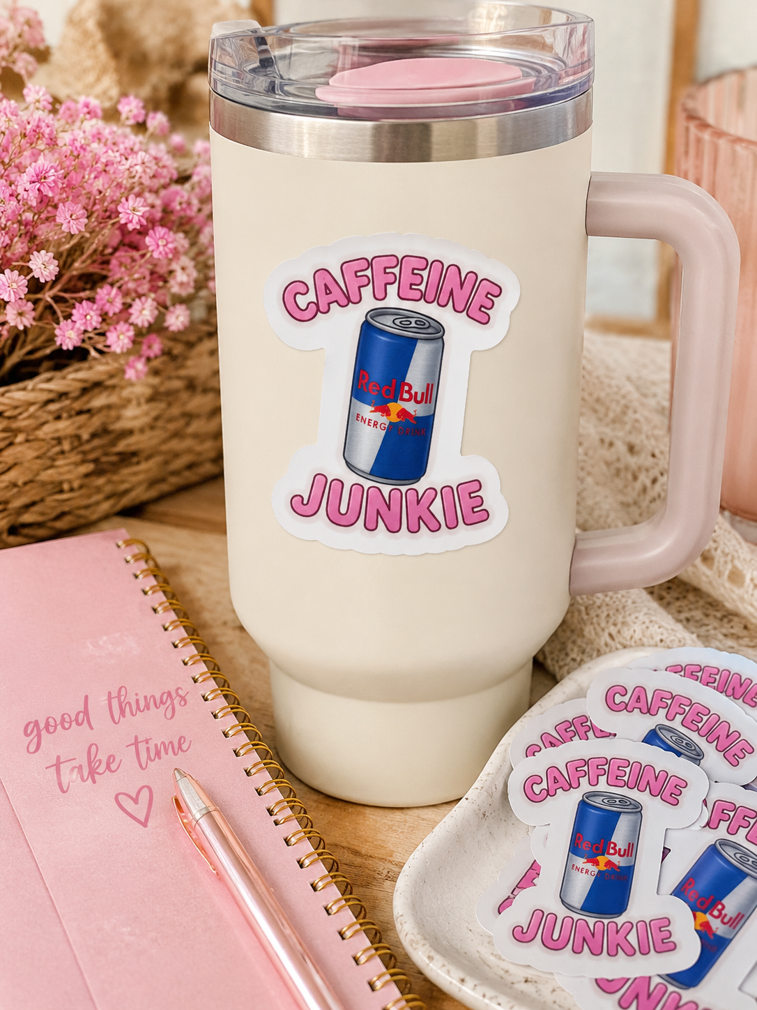 Cute Red Bull Sticker