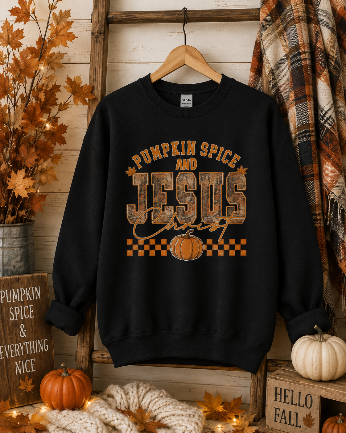 Pumpkin Spice & Jesus Sweatshirt