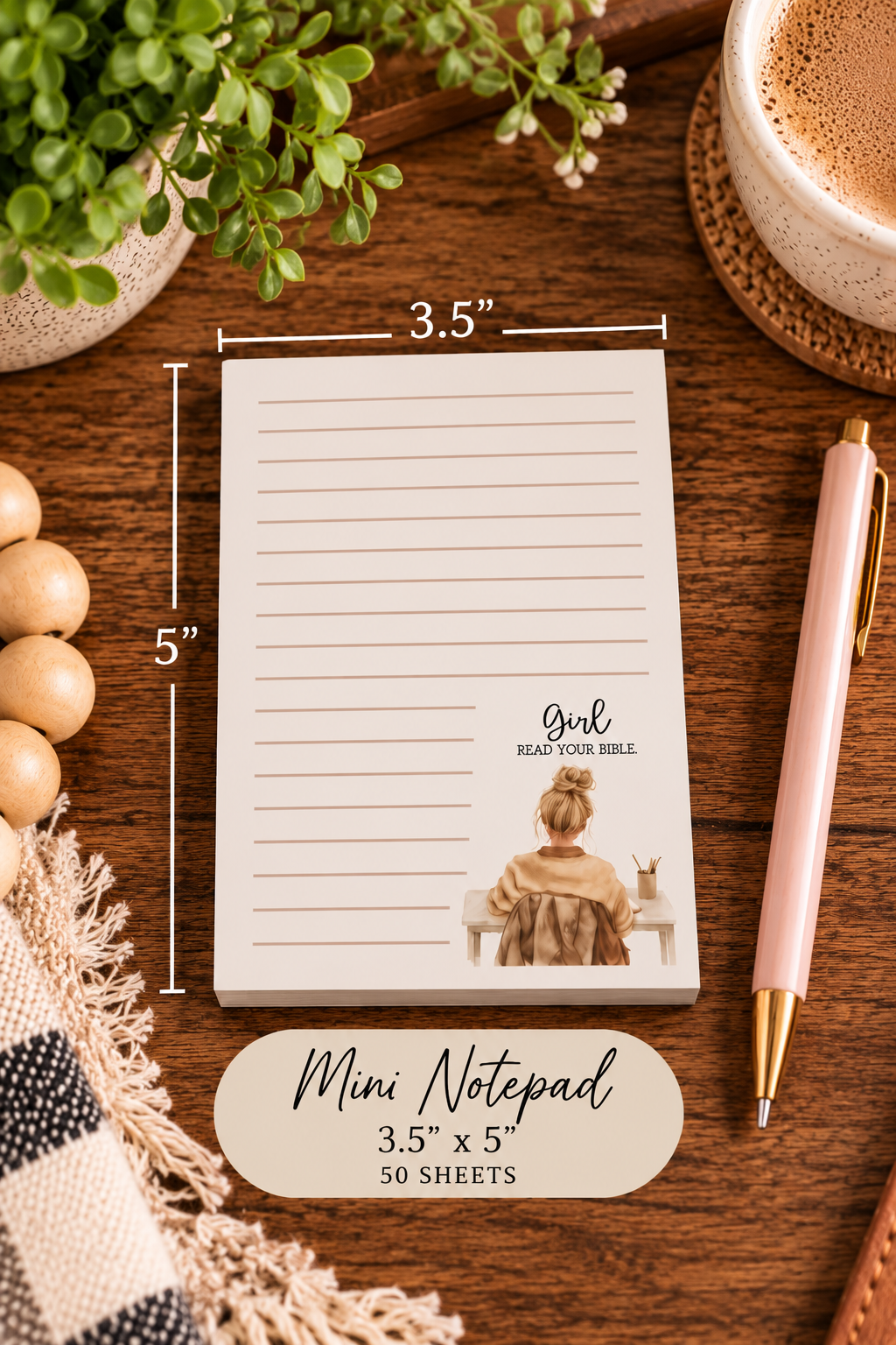 Girl Read Your Bible Notepad | Mini & Classic Sizes