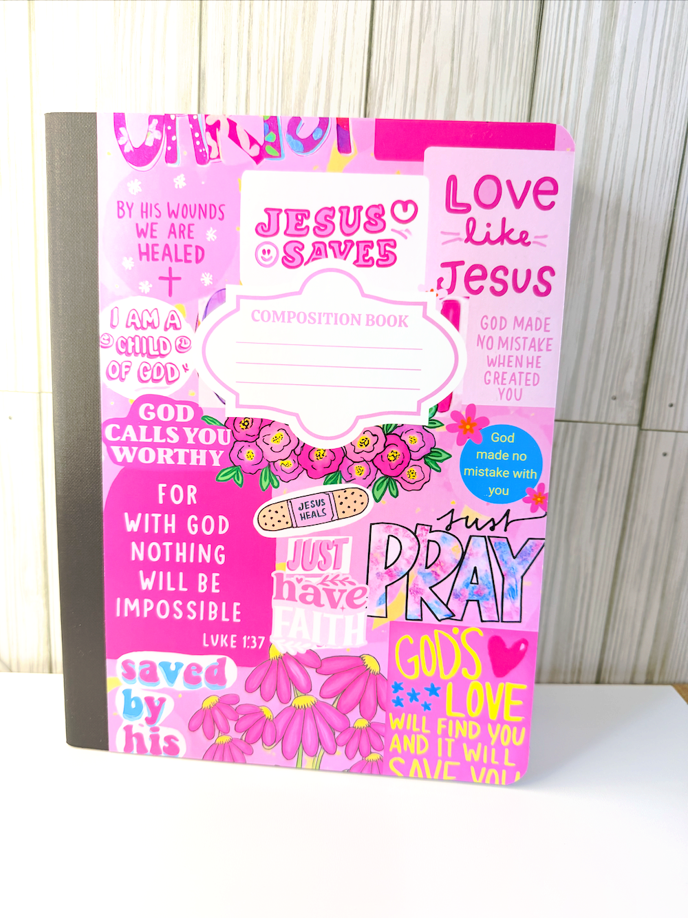 Girly Jesus Saves Composition Books