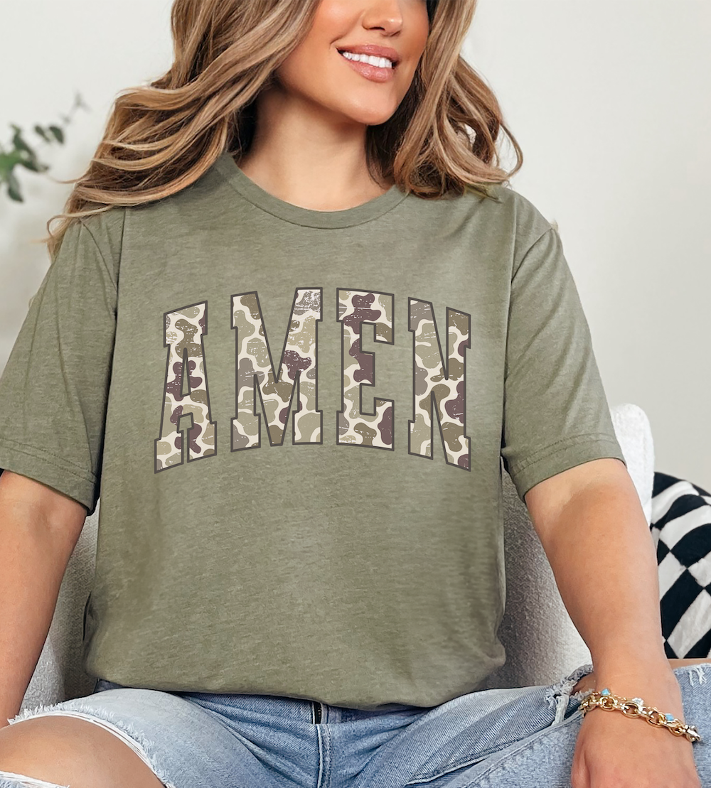 Camo Amen T-Shirt