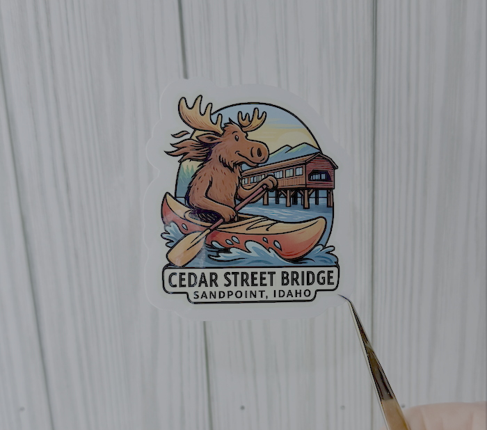 Moose Cedar St. Bridge Sticker