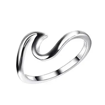Ocean Wave Sterling Silver Ring