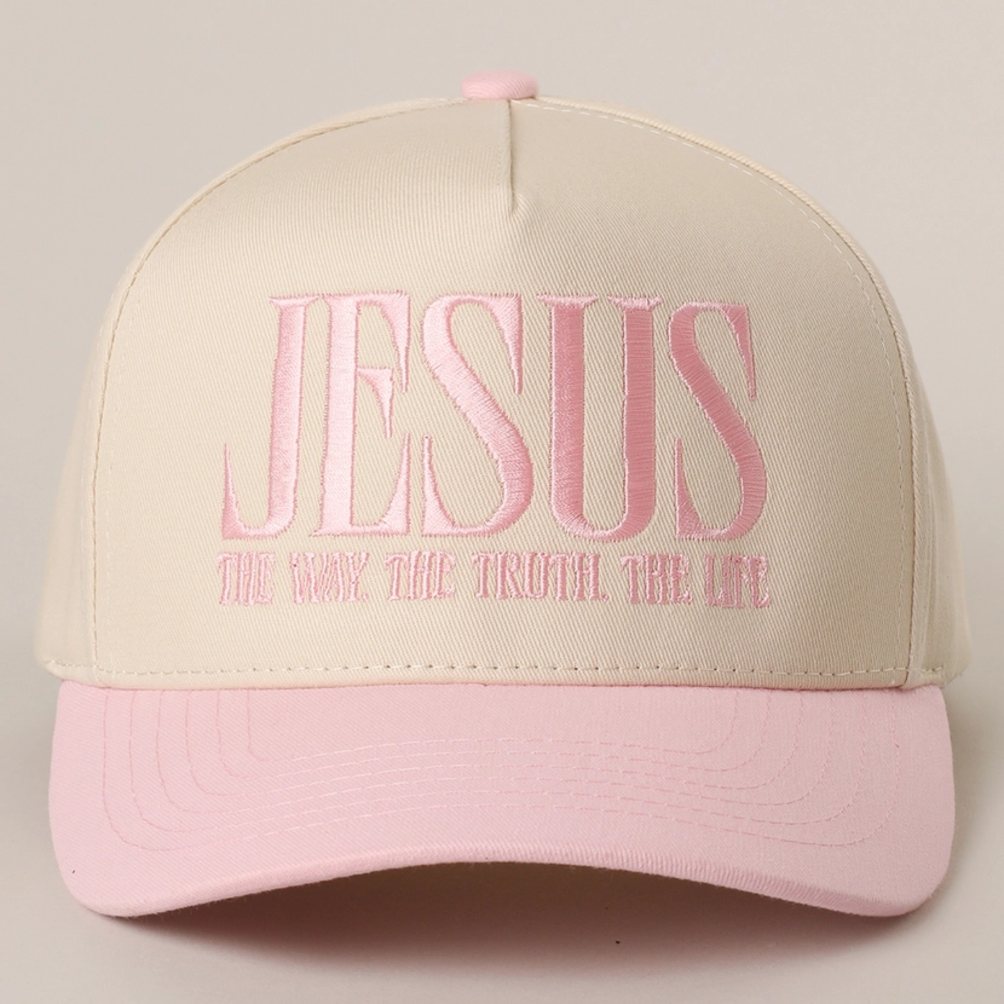 JESUS Way Truth Life Embroidered Hat