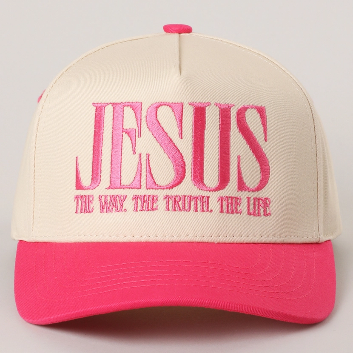 JESUS Way Truth Life Embroidered Hat