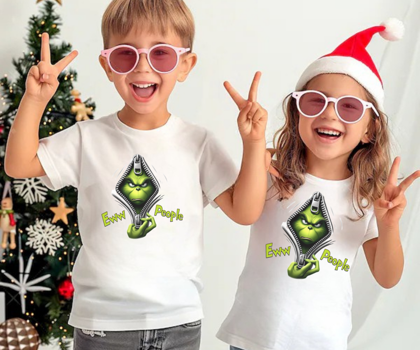 Kids Grinch Ewww People Tee