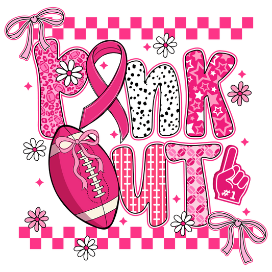 Pink Out Breast Cancer DTF Transfer