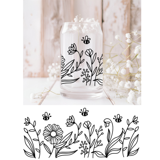 Simply Floral UVDTF Cup Wrap