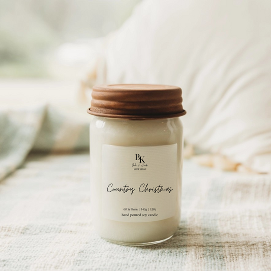 Country Christmas 12oz Candle
