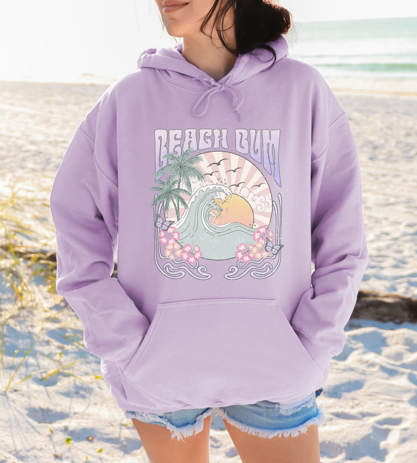 Retro Beach Bum Hoodie