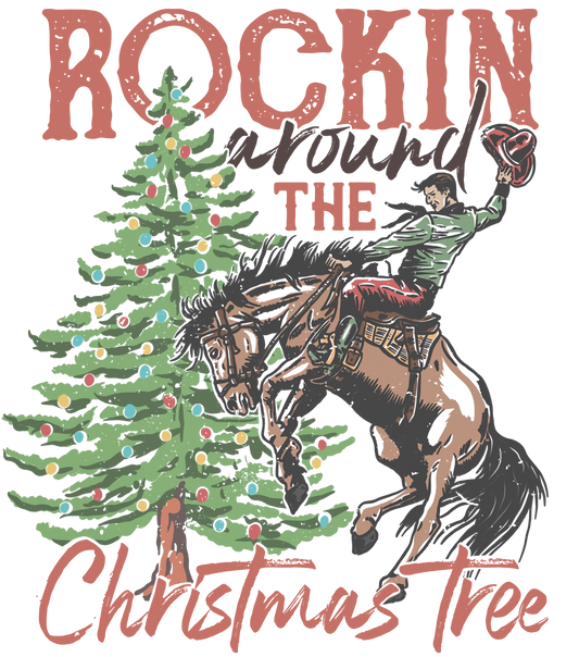 Rockin Round the Christmas Tree DTF Transfer