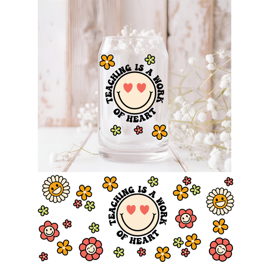 Teaching is a Work of Heart UVDTF Cup Wrap