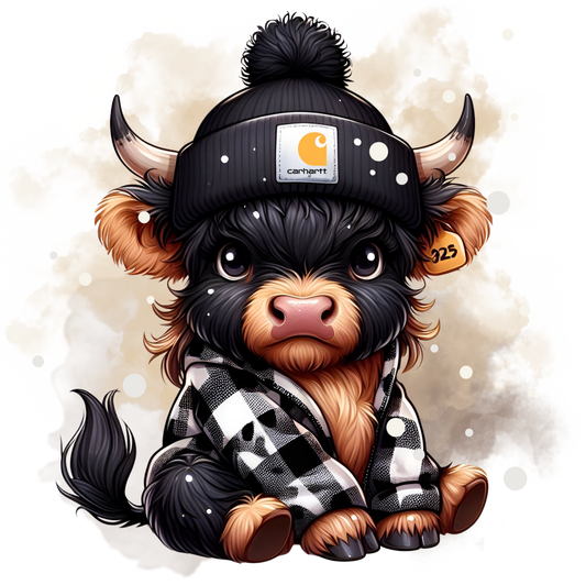 Christmas Carhart Highland DTF Transfer