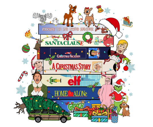 Christmas Movies DTF Transfer