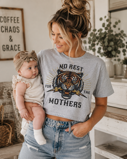 No Rest for the Mothers Crop Tee