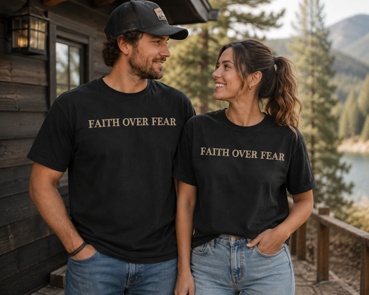 Faith Over Fear Christian T-Shirt |Christian Shirt for Men & Women