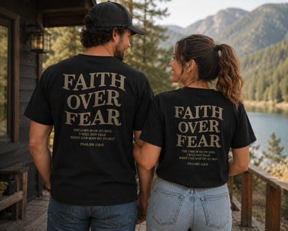 Faith Over Fear Christian T-Shirt |Christian Shirt for Men & Women