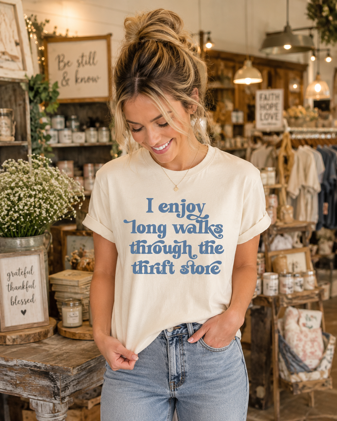 I Enjoy Long Walks Through the Thrift Store T-Shirt