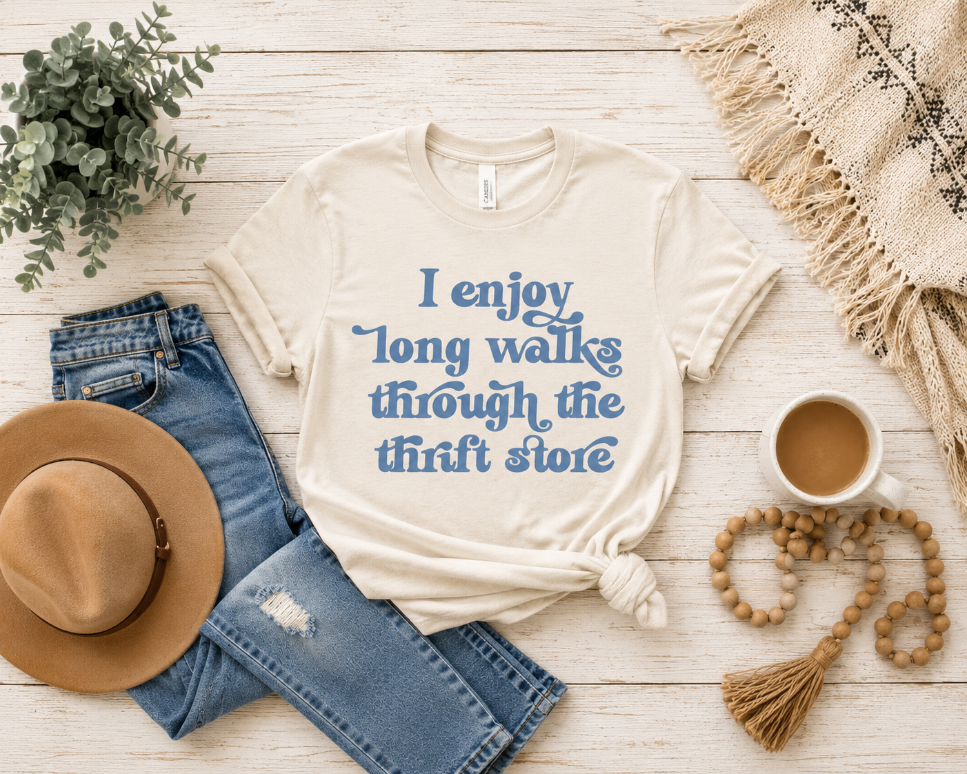 I Enjoy Long Walks Through the Thrift Store T-Shirt