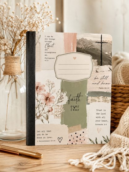 Faith Over Fear Christian Composition Notebook
