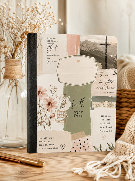 Faith Over Fear Christian Composition Notebook