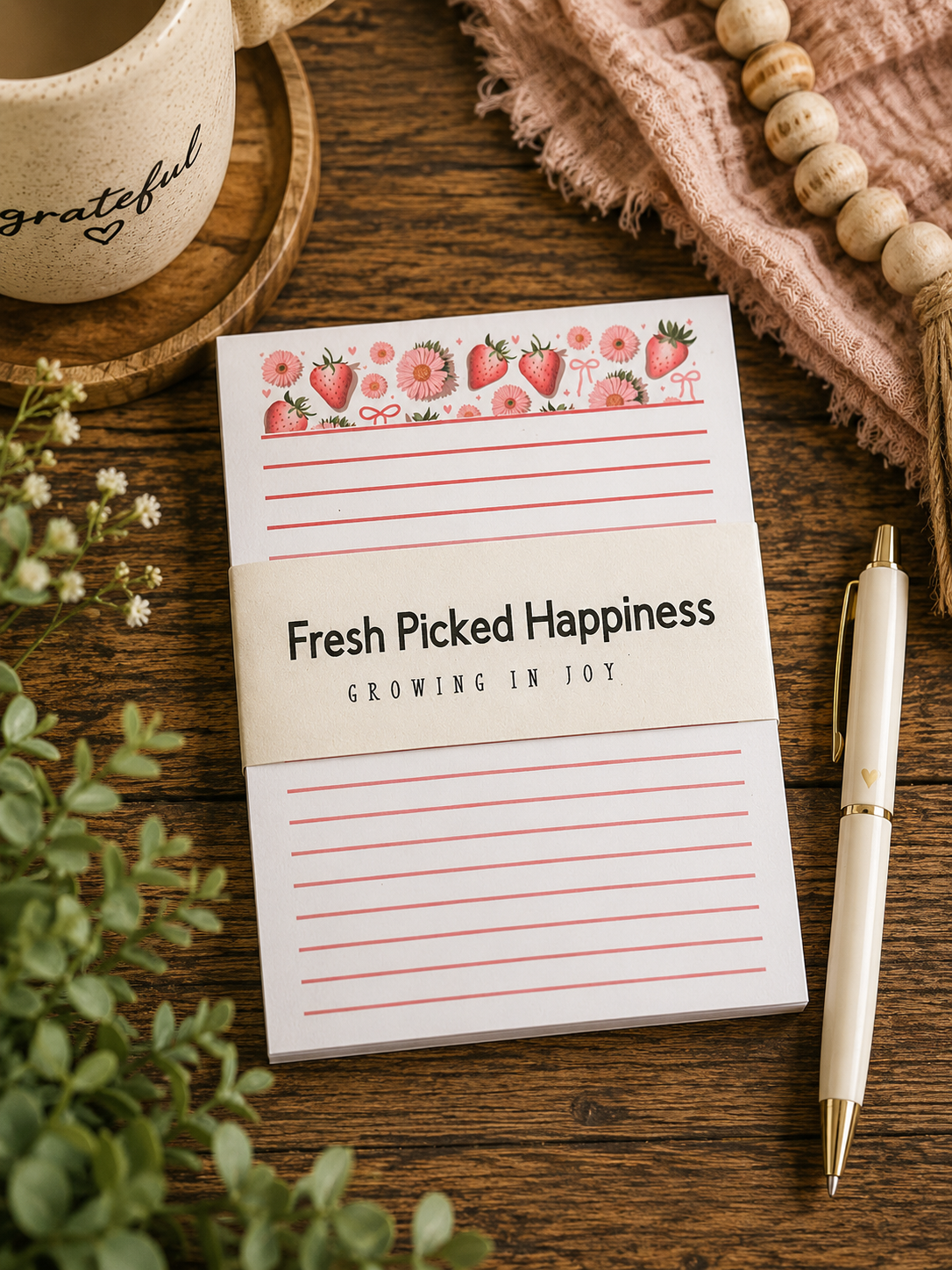 Fresh Picked Happiness Notepad