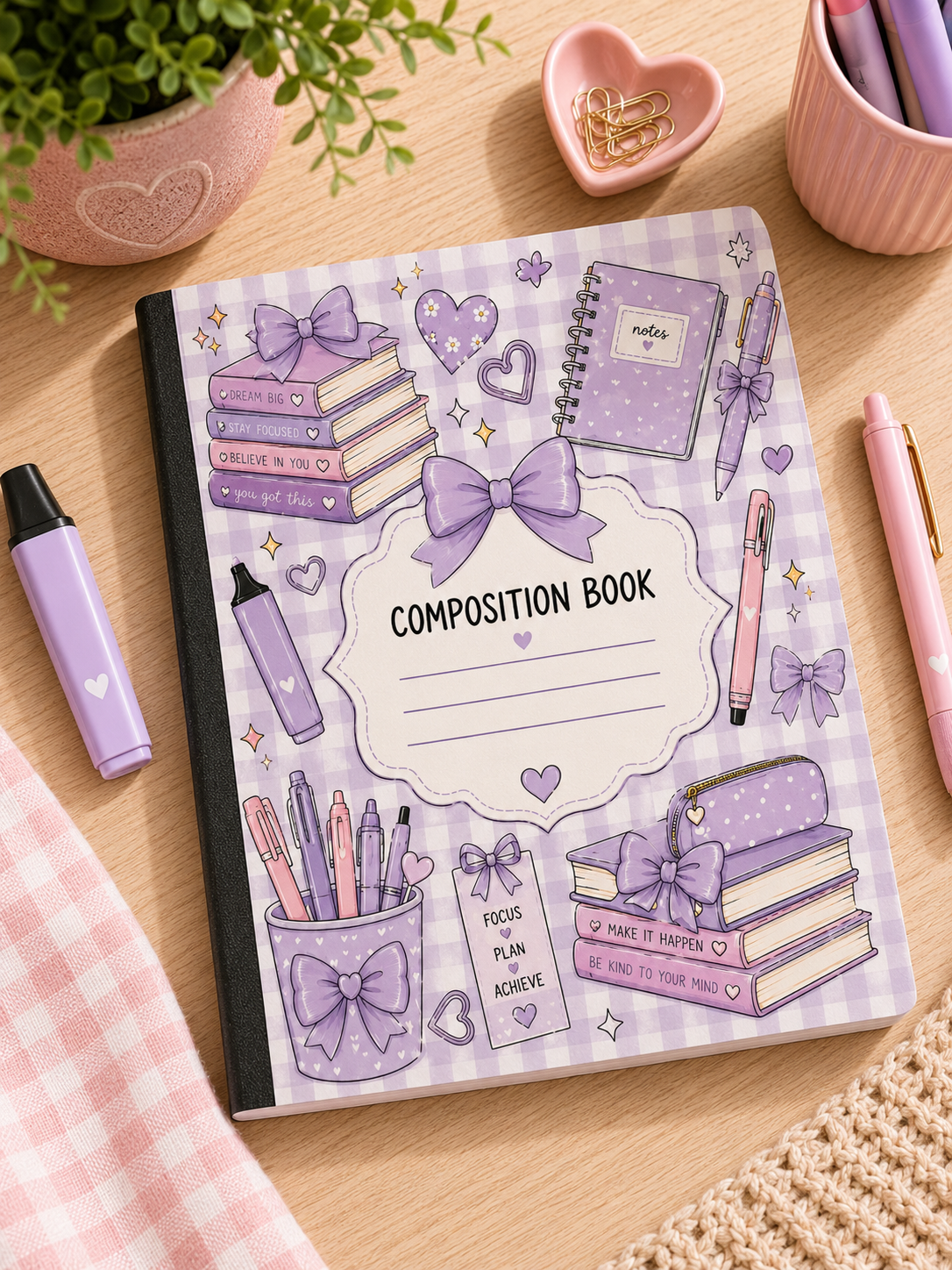 Lavender Coquette Composition Notebook
