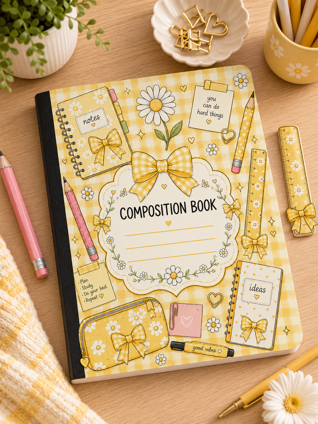 Sunshine & Daisies Composition Notebook
