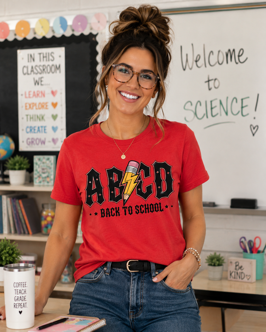 ABCD Back to School Teacher Shirt