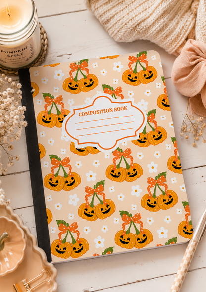 Cute Pumpkin Composition Notebook