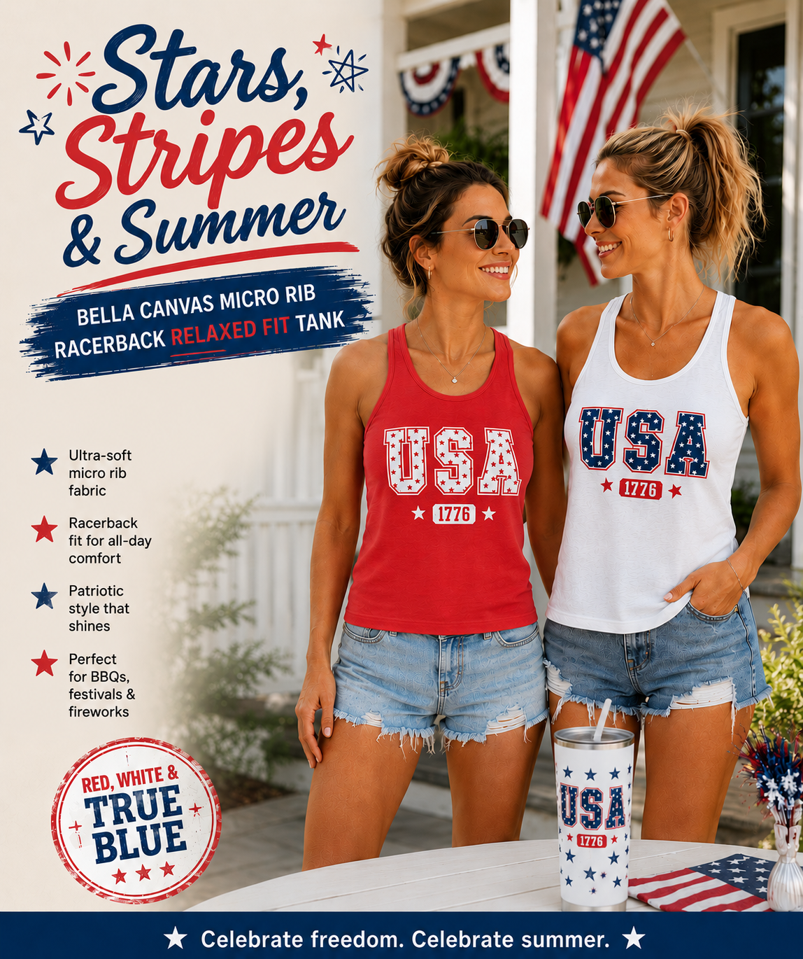 USA 1776 Relaxed Fit Tank