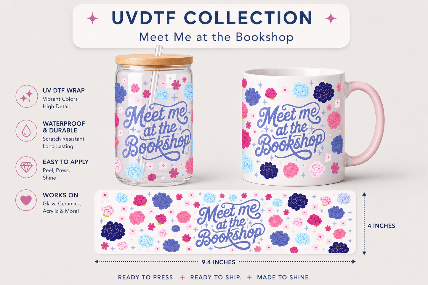 Meet Me at the Bookshop UVDTF Cup Wrap