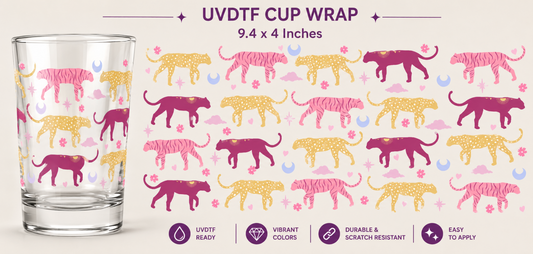 Colorful Cats UVDTF Cup Wrap