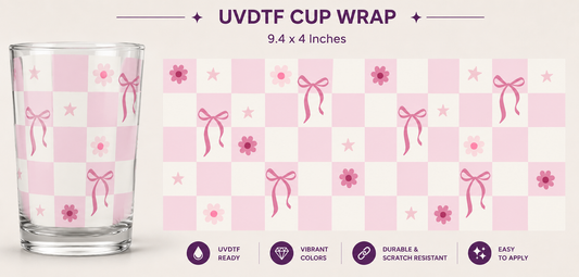 Blush Bows UVDTF Cup Wrap
