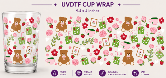 Teddy Bears UVDTF Cup Wrap