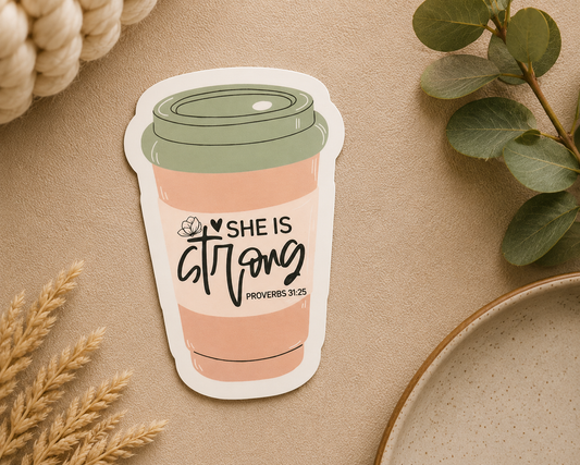 She is Strong Sticker