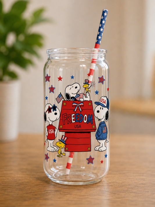 Snoopy Patriotic Summer Plastic Cup