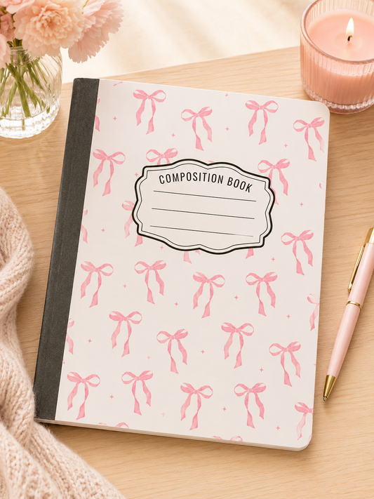 Pink Bows Composition Books
