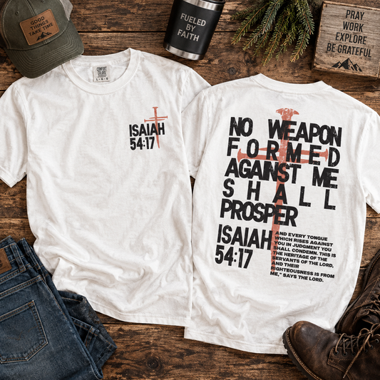 No Weapon Formed Against Me Christian T-Shirt