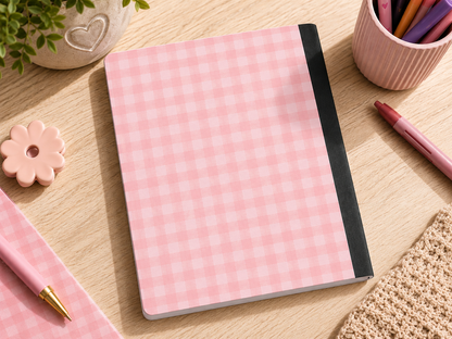 Pink Gingham Composition Notebook