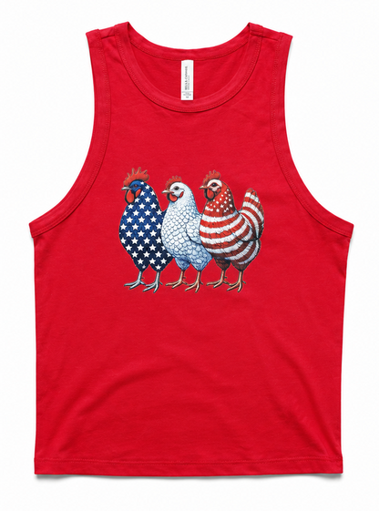 Patriotic Chicken Tank Top